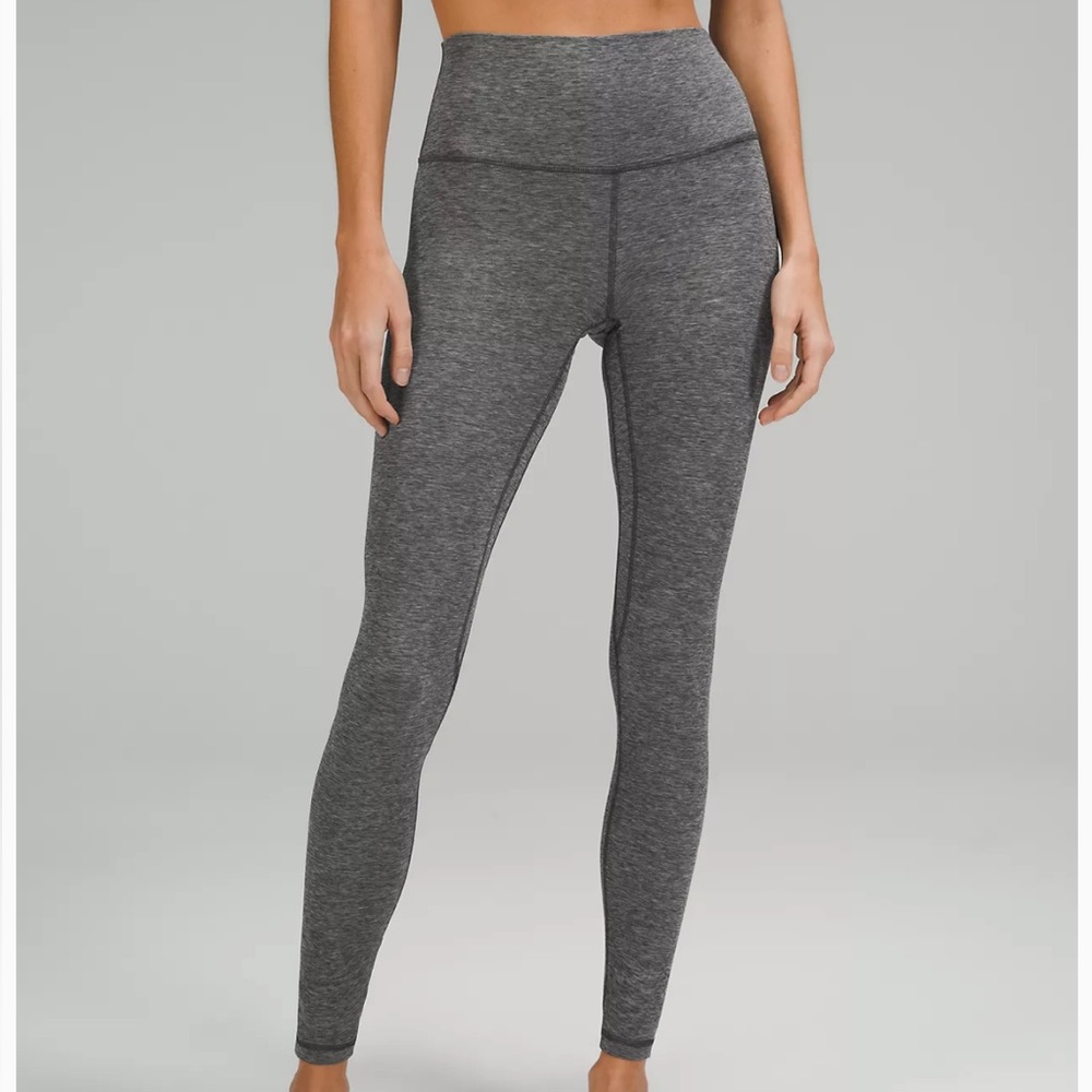 Lululemon Size 4 Heathered Graphite Grey Align High- Rise Pant 28”